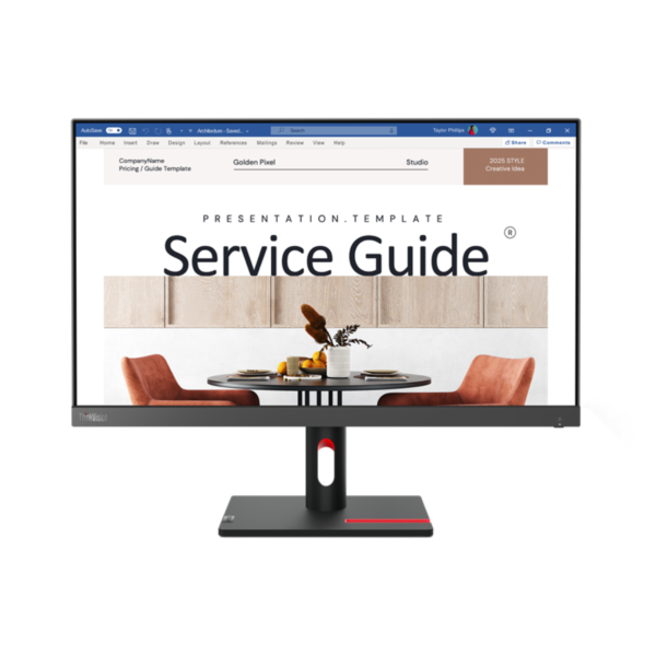 Écran 23,8" Full HD Lenovo ThinkVision S24i-30 (63DEKAT3EU)